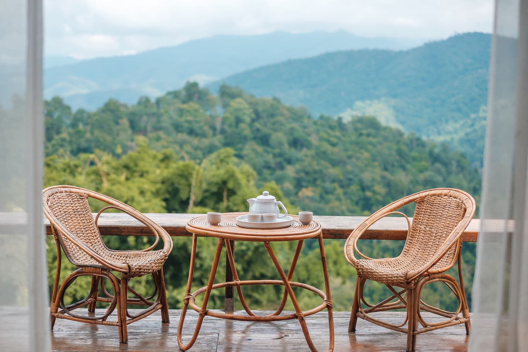 Terrasse avec vue sur la mer, location saisonnière à Argelès-sur-Mer